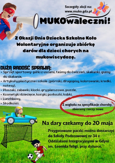 Pomagamy dzieciom z mukowiscydozą