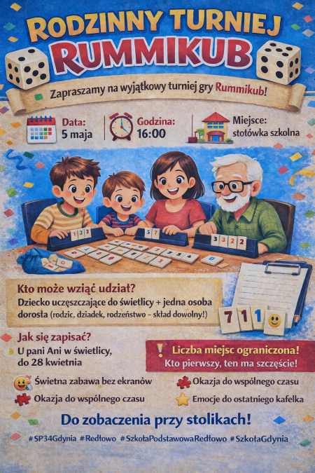 Rodzinny Turniej Rummikub – zapraszamy do gry!