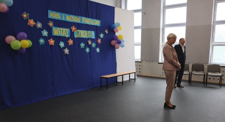 Przewodnicząca Rady Miasta Gdynia, p. Joanna Zielińska otworzyła dziś nowy rok szkolny.